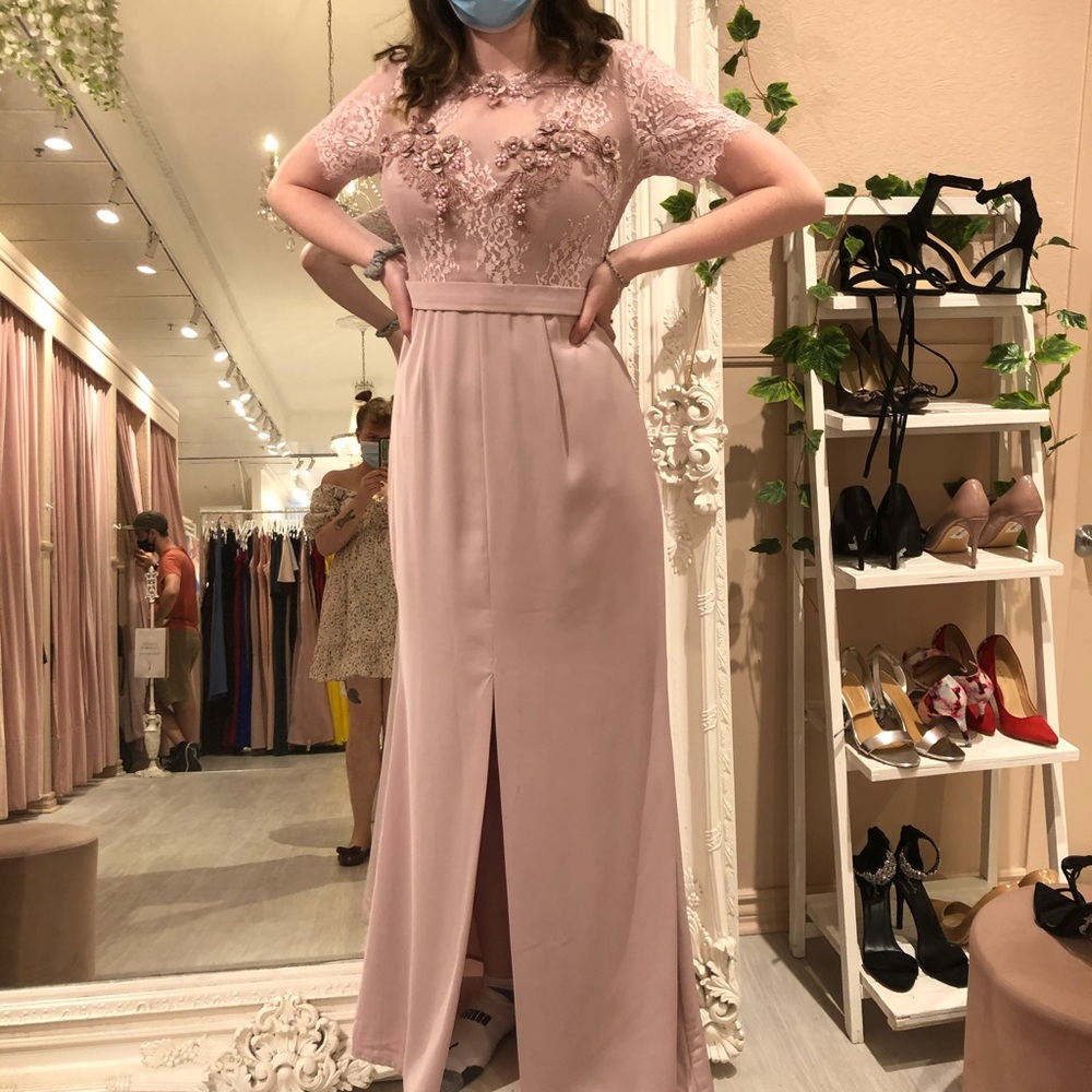 Purple/blush evening gown